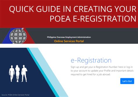 e registration in poea|8 Steps on How to Register in POEA e.